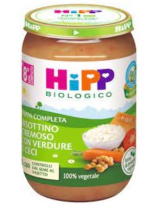 HIPP PAPPA COMPLETA RISOTTINO CREMOSO C/VERDURE E CECI 220G